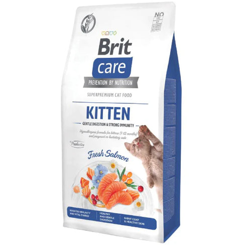 Hrana uscata pentru pisici Brit Care Grain Free Kitten Gentle Digestion & Strong Immunity 400g